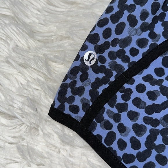 Lululemon Run Times Short *4-way Stretch Ace Spot Lullaby Black / Black - Picture 5 of 6